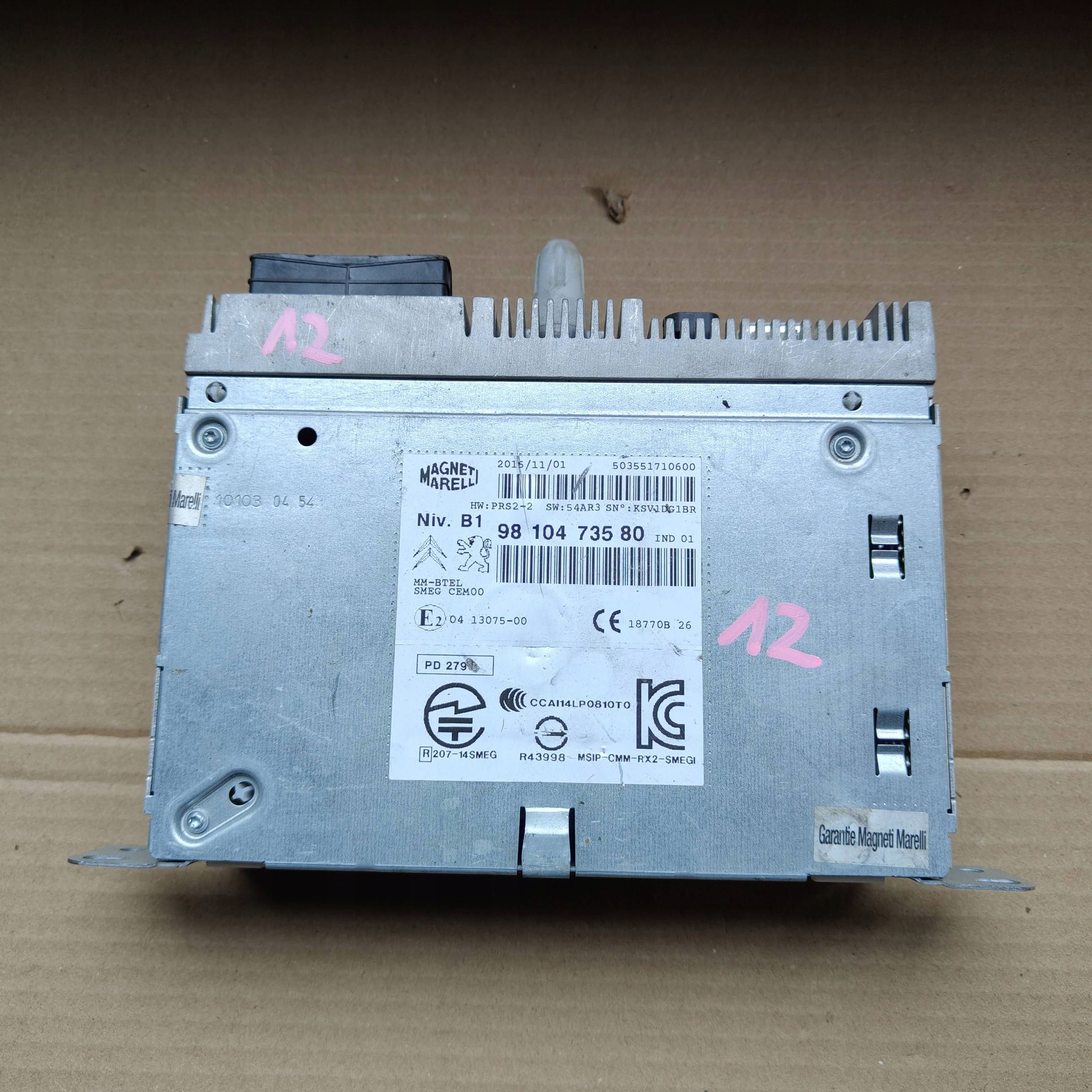 player navigation devices Citroen C4 Cactus 9810473580