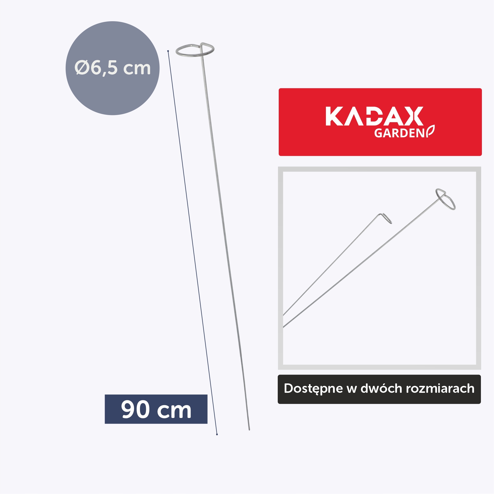 PODPORA PODPÓRKA DO ROŚLIN KWIATÓW RÓŻ STAL 90 cm Materiał wykonania metal