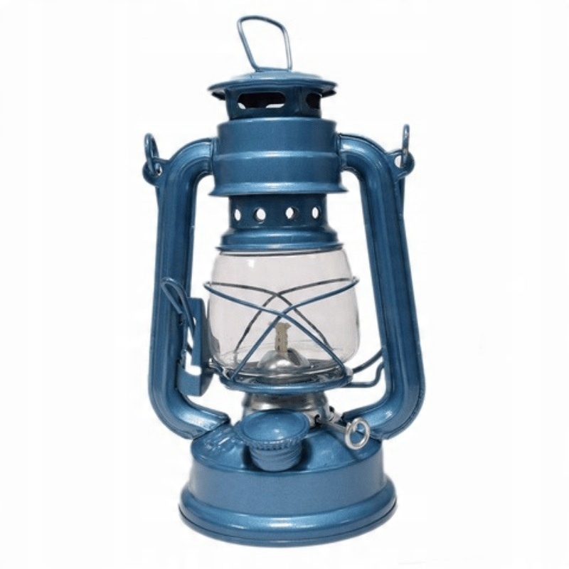 

Lampa naftowa wisząca na olej naftę niebieska