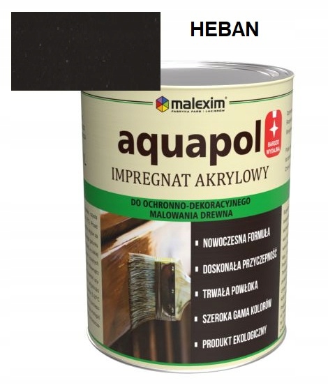 Akrylový impregnát na dřevo 10L Heban