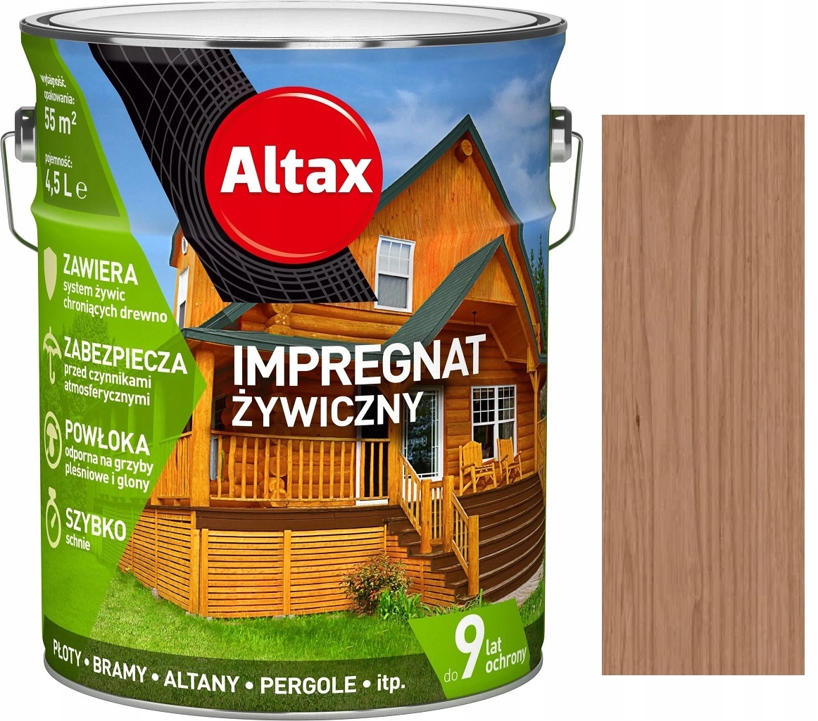 

Altax Impregnat Żywiczny Do Drewna Kasztan 4.5L