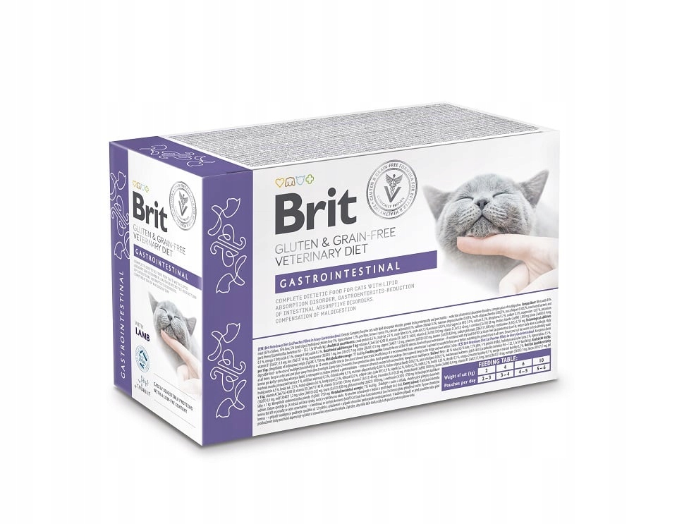 Levně Brit Veterinary Gastrointestinal Fillets of Cat in Gravy Jehněčí 12x85g