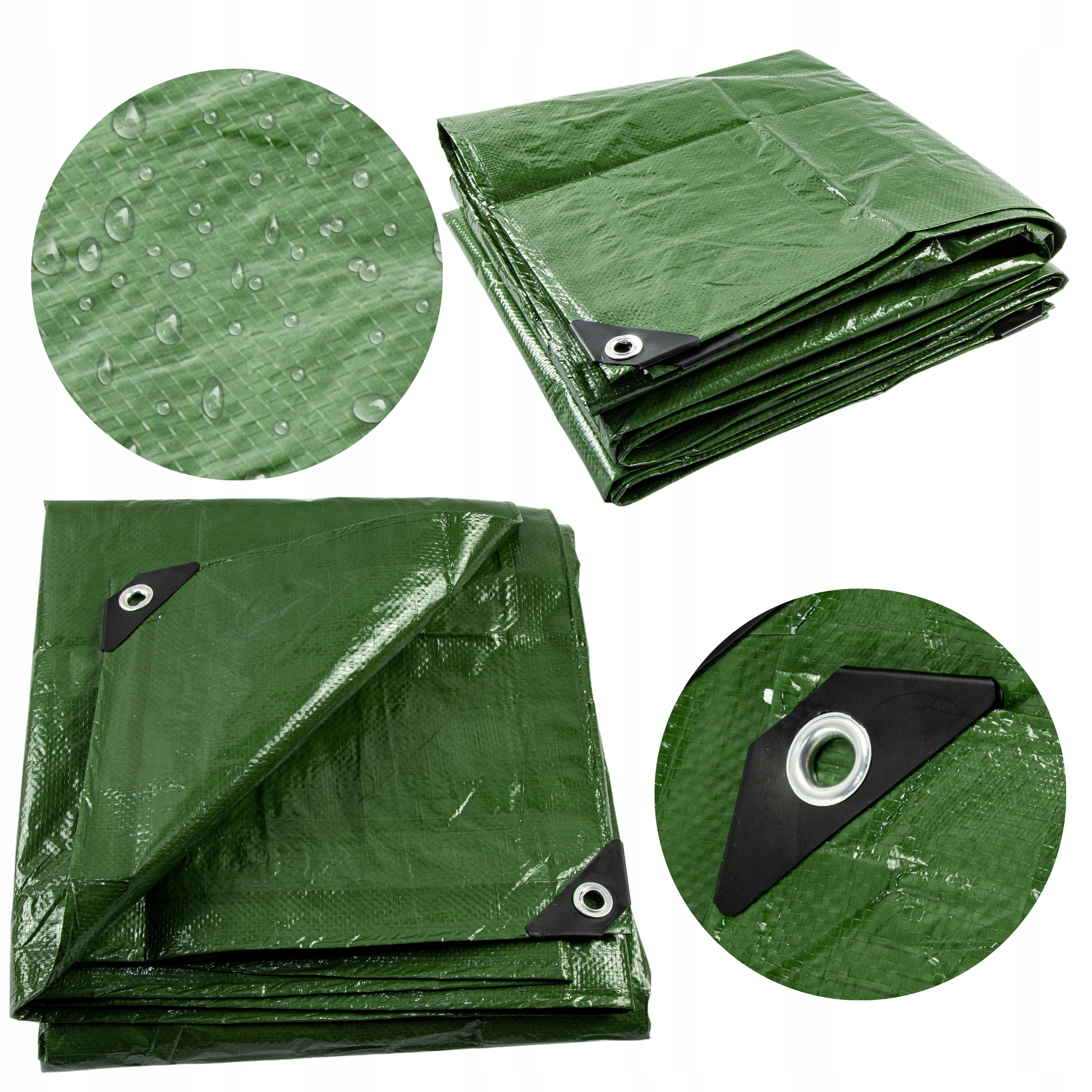 

Plandeka Mocna Płachta Zielona Wzmacniana 3x5m+UV