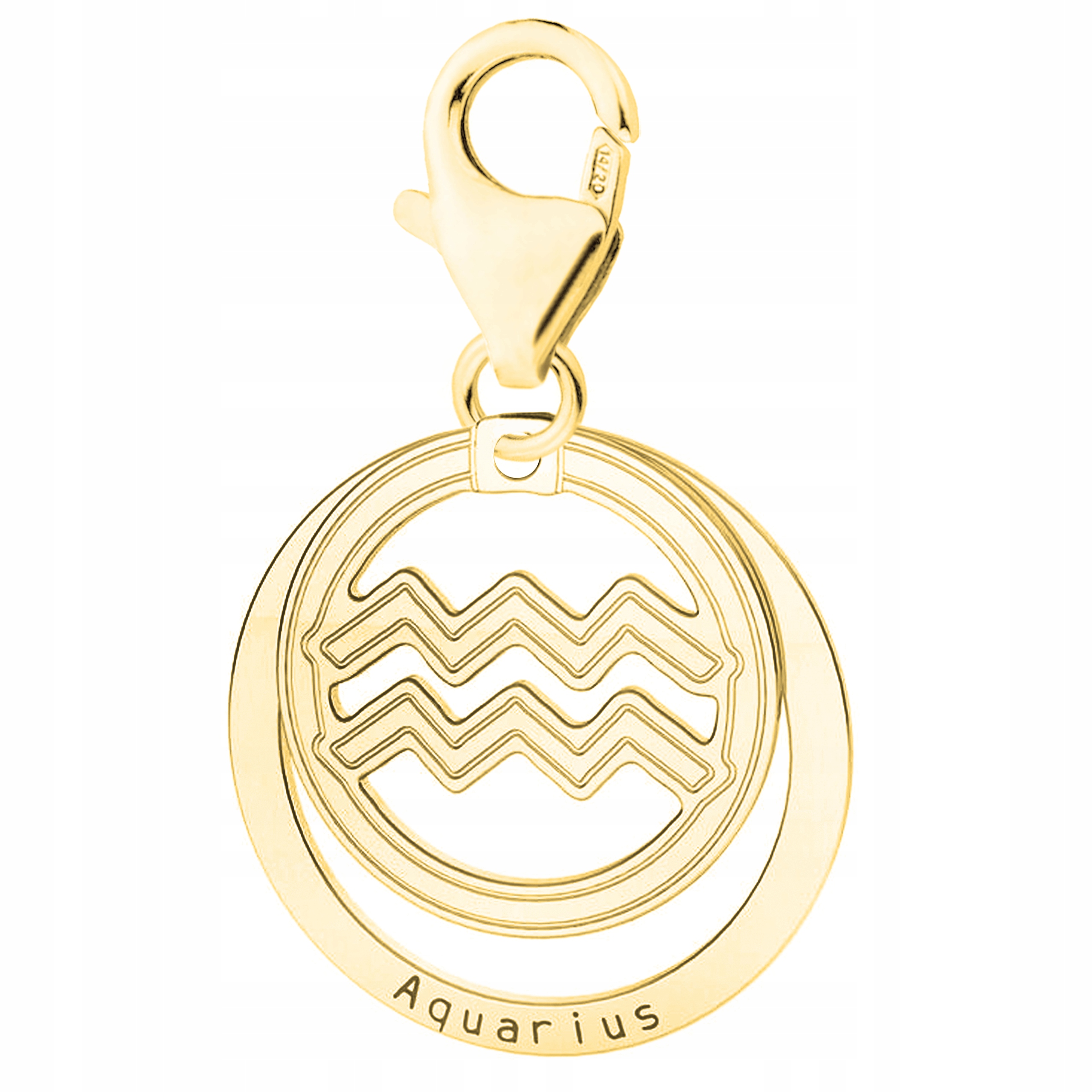 Zlatý přívěsek znamení Zvěrokruhu Vodnář stříbro 925