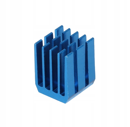 

radiator aluminiowy samoprzylepny 9x9x12 mm nieb