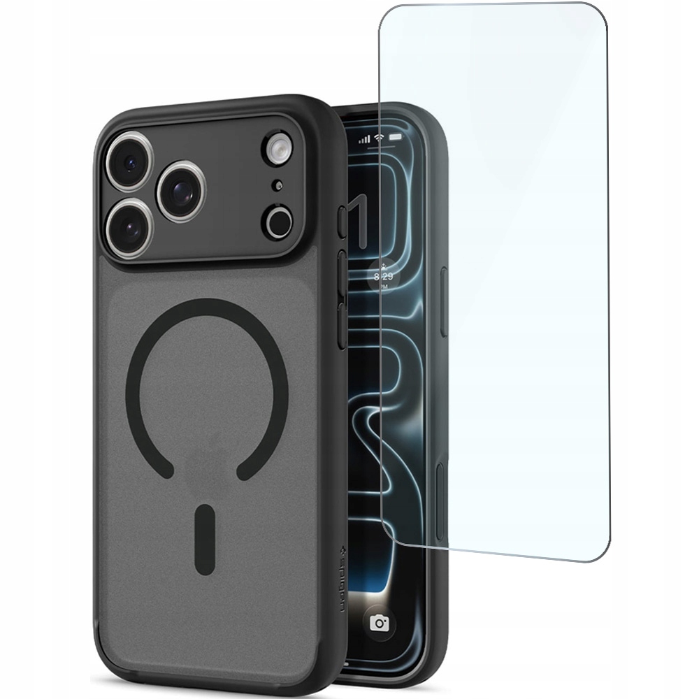 Etui ochronne do iPhone 17 Pro Max, Spigen Ultra Hybrid do MagSafe szkło