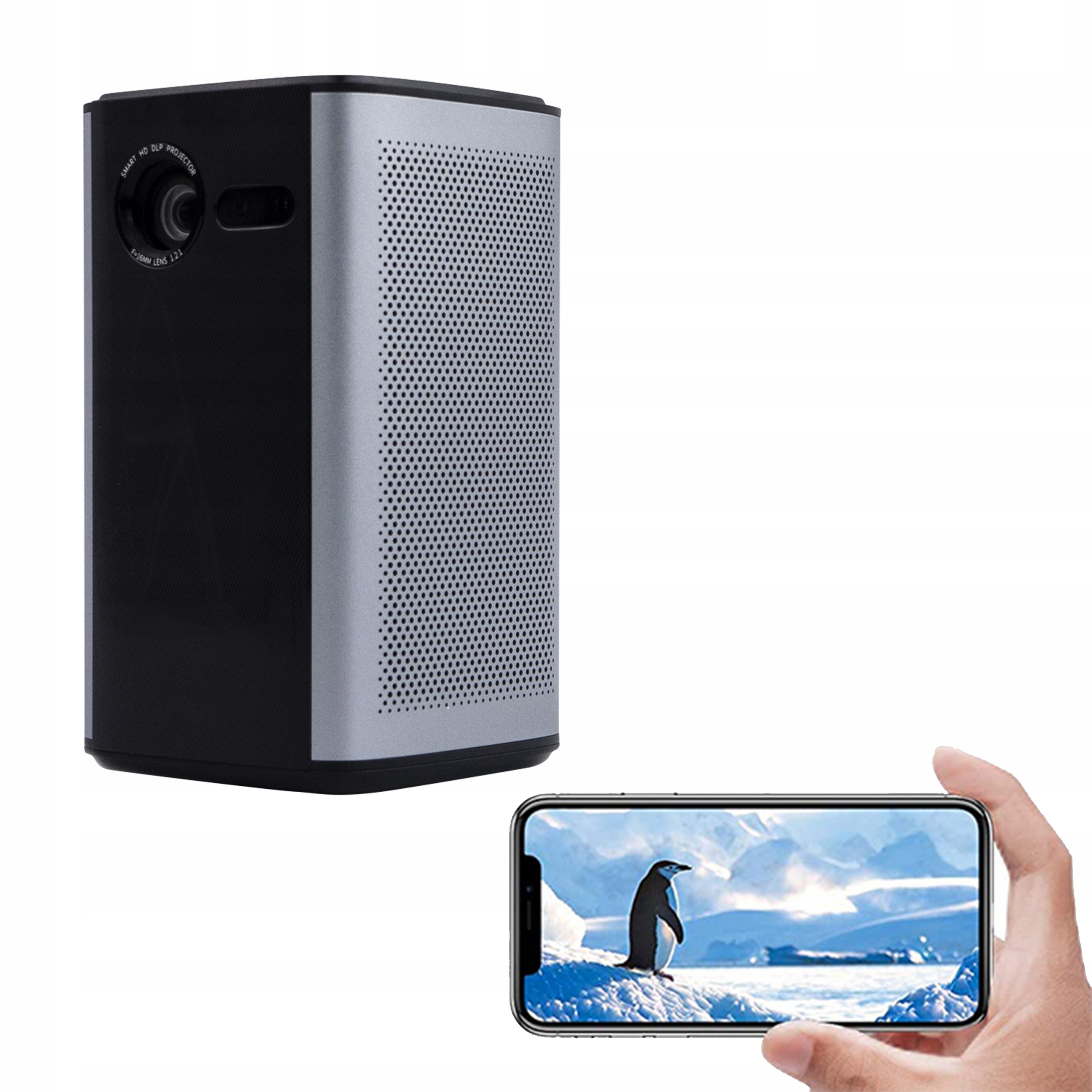 Projektor Mini Přenosný Bluetooth Dálkový Ovladač Hdmi Usb Android Dlp 4K Stojan