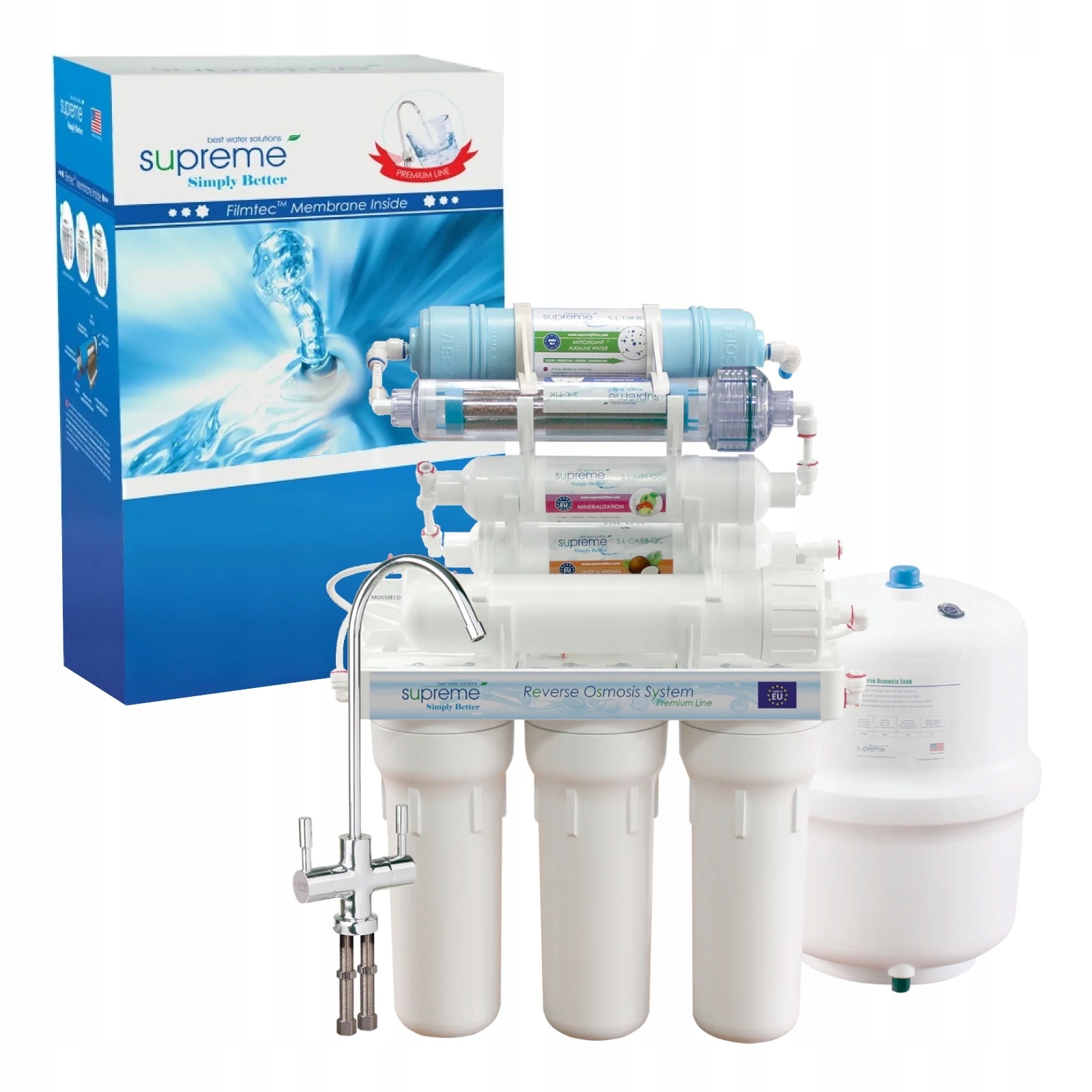 Supreme RO8 Premium Filtr odwróconej osmozy z alkalizatorem i jonizatorem