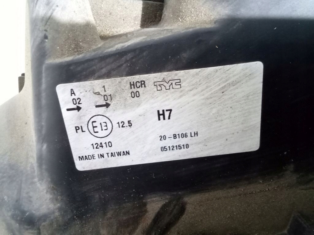 Alfa Romeo 159 light left front front