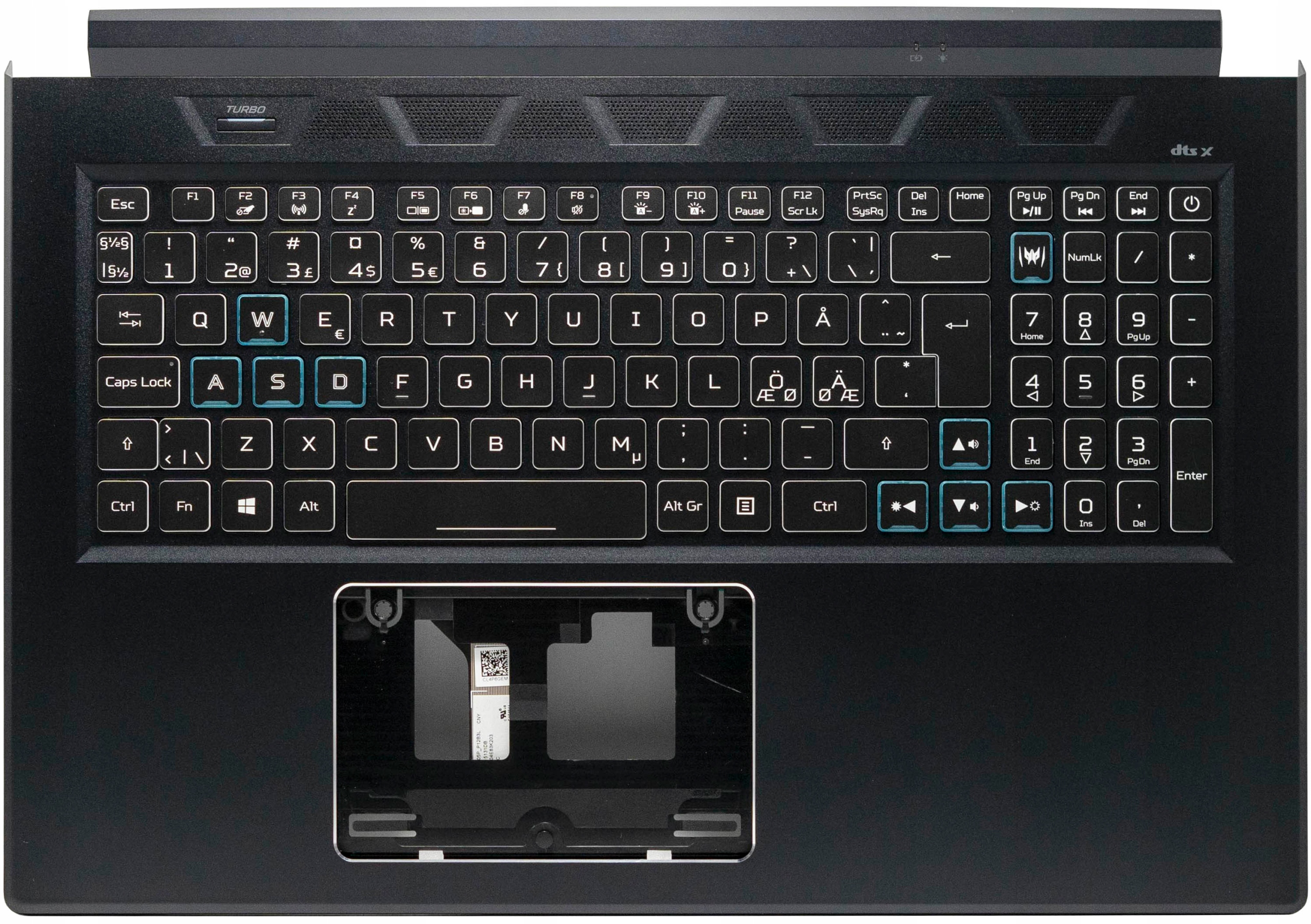 Palmrest horní kryt klávesnice Acer Predator Helios PH317-55