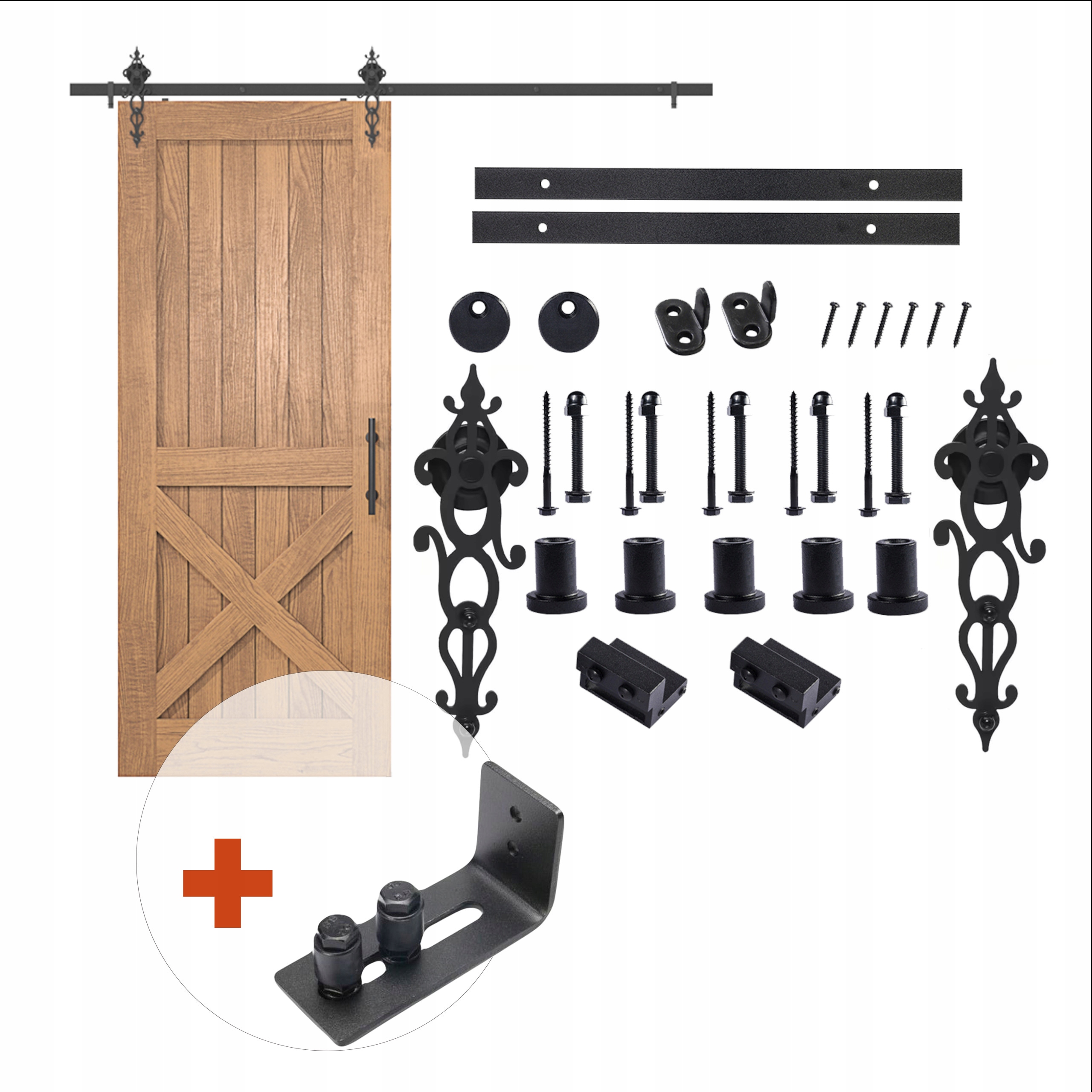 Sada pro posuvné dveře s spodním vedením Lofty 2 m, vzor „klasik“