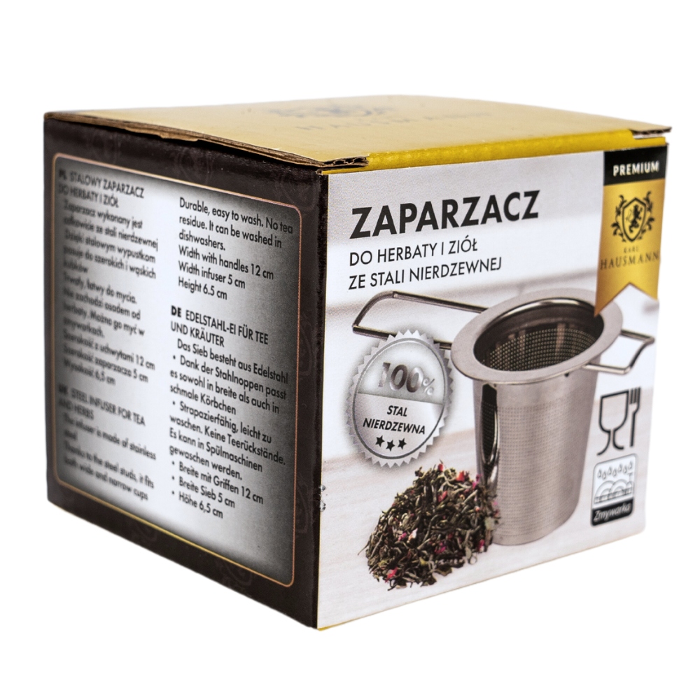 ZAPARZACZ DO HERBATY KAWY ZIÓŁ STALOWY SITKO 12cm STAL NIERDZEWNA Marka Karl Hausmann