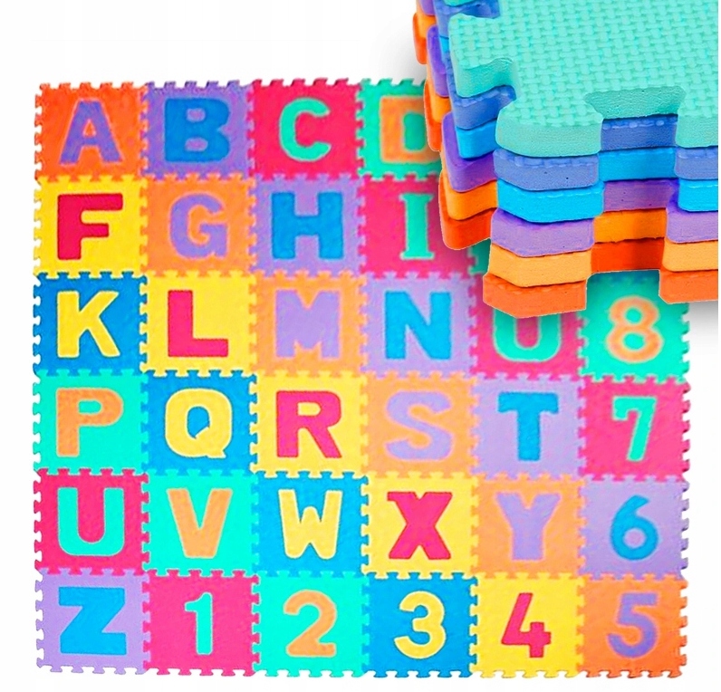 DUŻA MATA na podłogę PIANKOWA PUZZLE 36 SZT EVA DYWAN Liczba elementów 0
