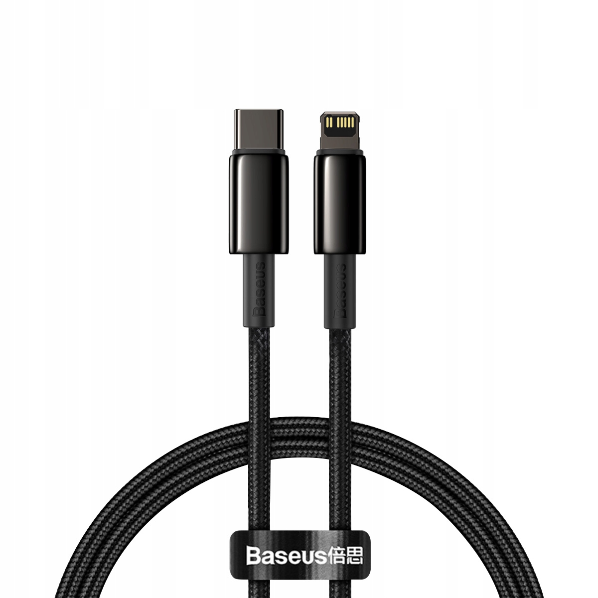 Baseus kabel Tungsten PD USB-C - Lightning 1,0 m czarny 20W
