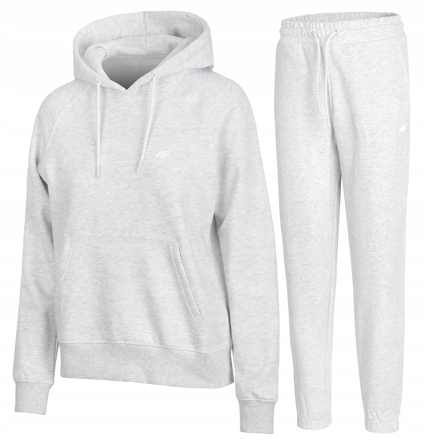 4F Damski Dres Bawełna Komplet Bluza Kangurka Spodnie rozm S
