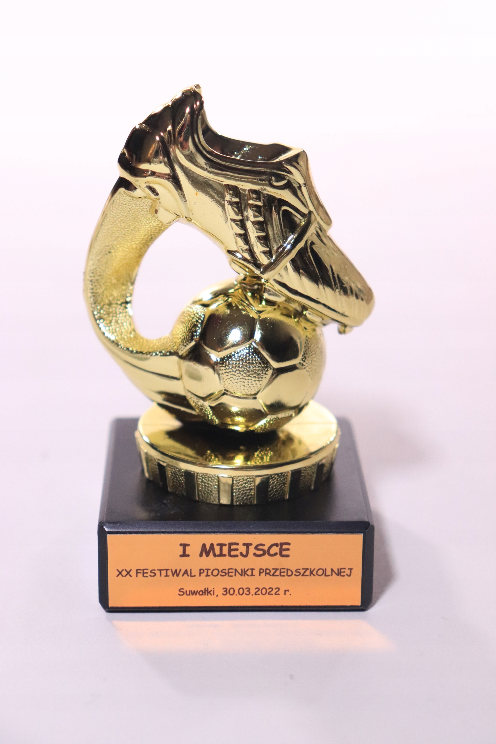 

Statuetka figurka piłka nożna 10cm+nadruk