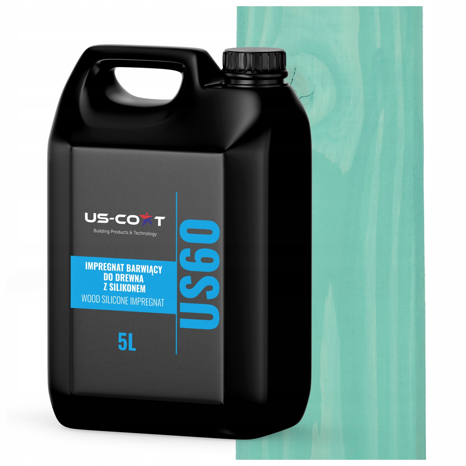 Barvící Impregnát Na Dřevo Se Silikonem 2v1 Altán Desky Barva Mátová 5L