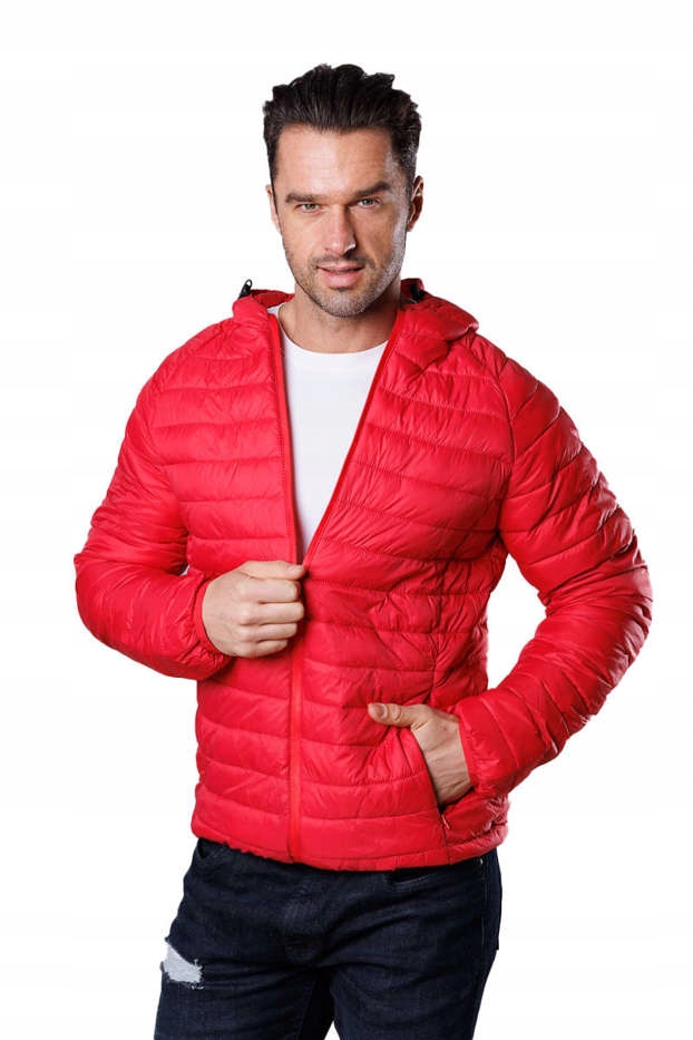 Pánská Bunda Kapuce HM112 Červená L