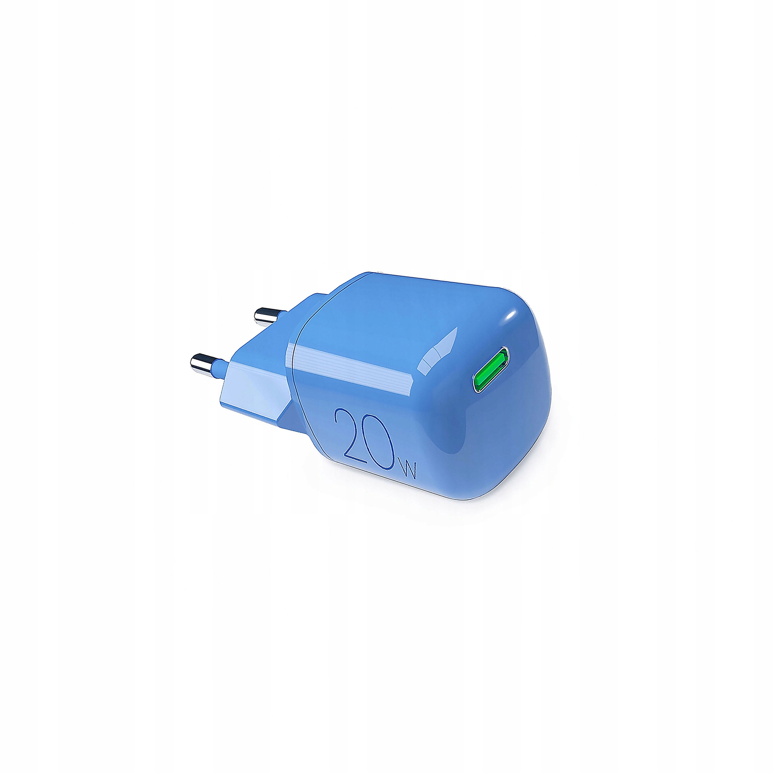 Ładowarka sieciowa Puro 20W GaN Usb-c niebieska