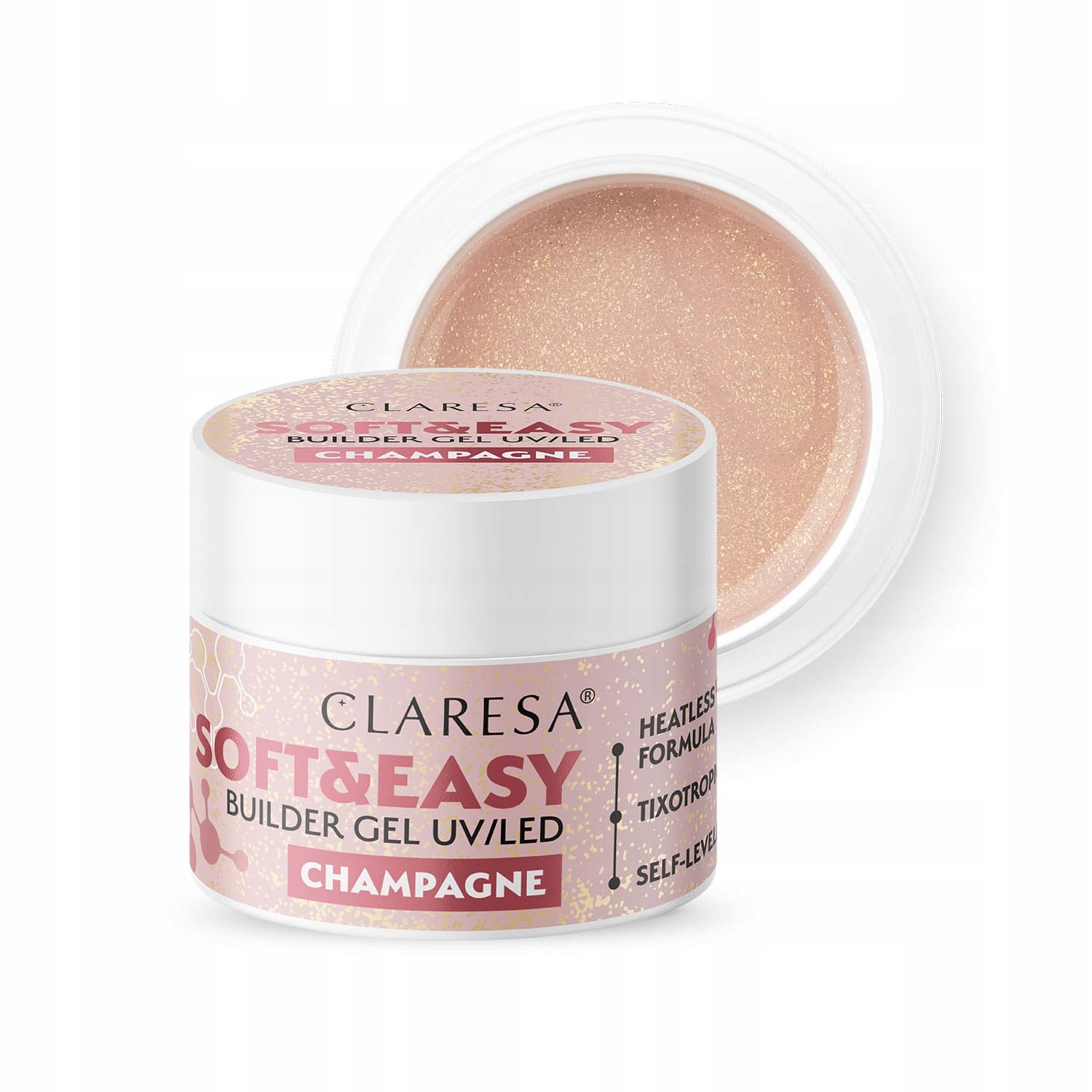 

Claresa żel budujący build Soft&easy 45g champagne
