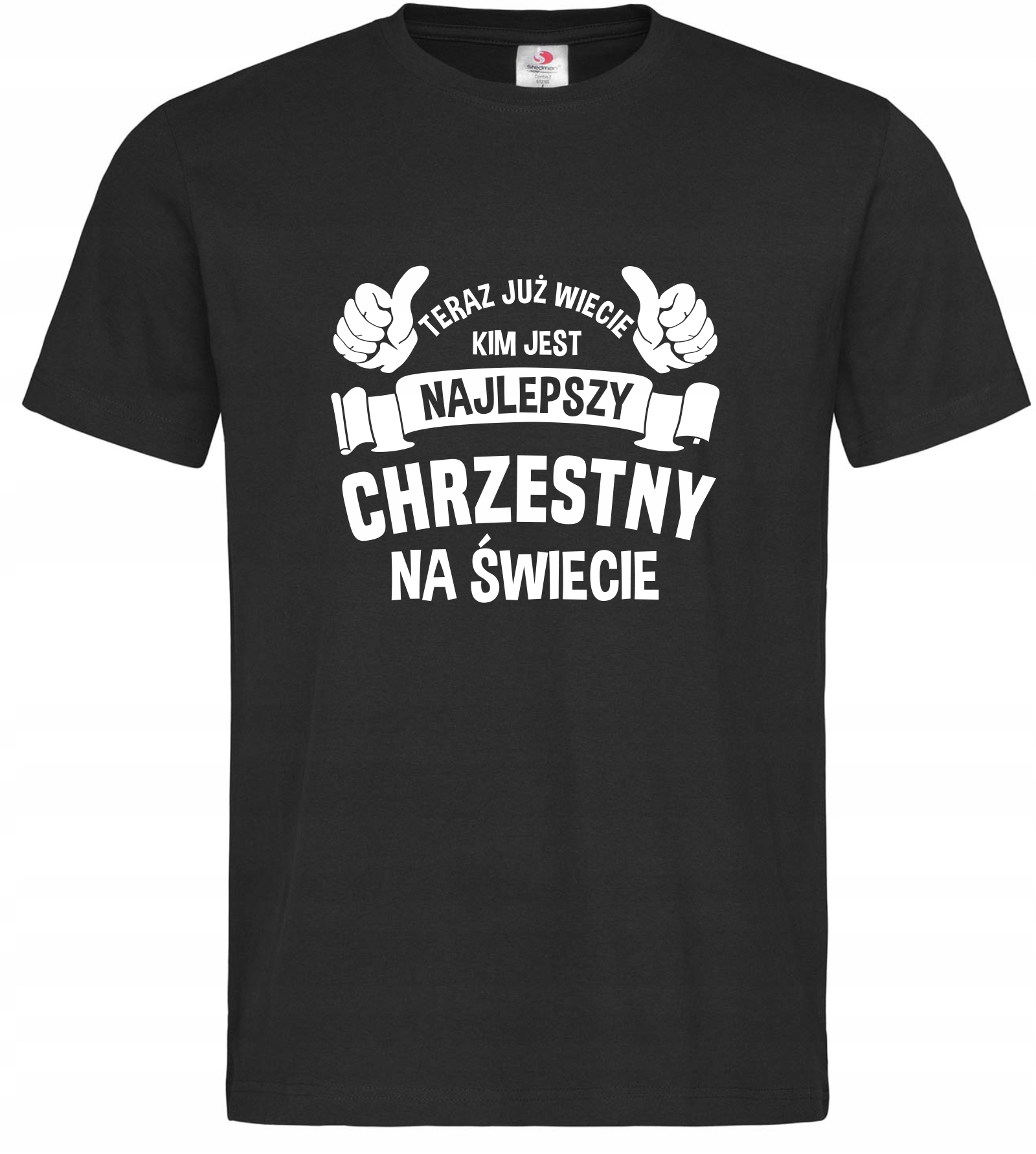 

koszulka Najlepszy Chrzestny z nadrukiem zabawna M