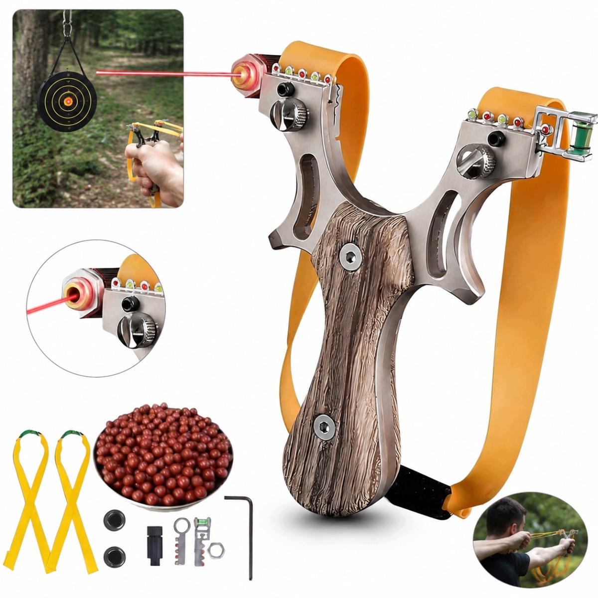Proca Profesjonalna Metalowa Outdoor Zestaw Kulk 100 Kulek