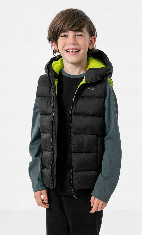 4F CHŁOPIĘCA KAMIZELKA PUCHOWA BEZRĘKAWNIK / 158 Model JKUMP002
