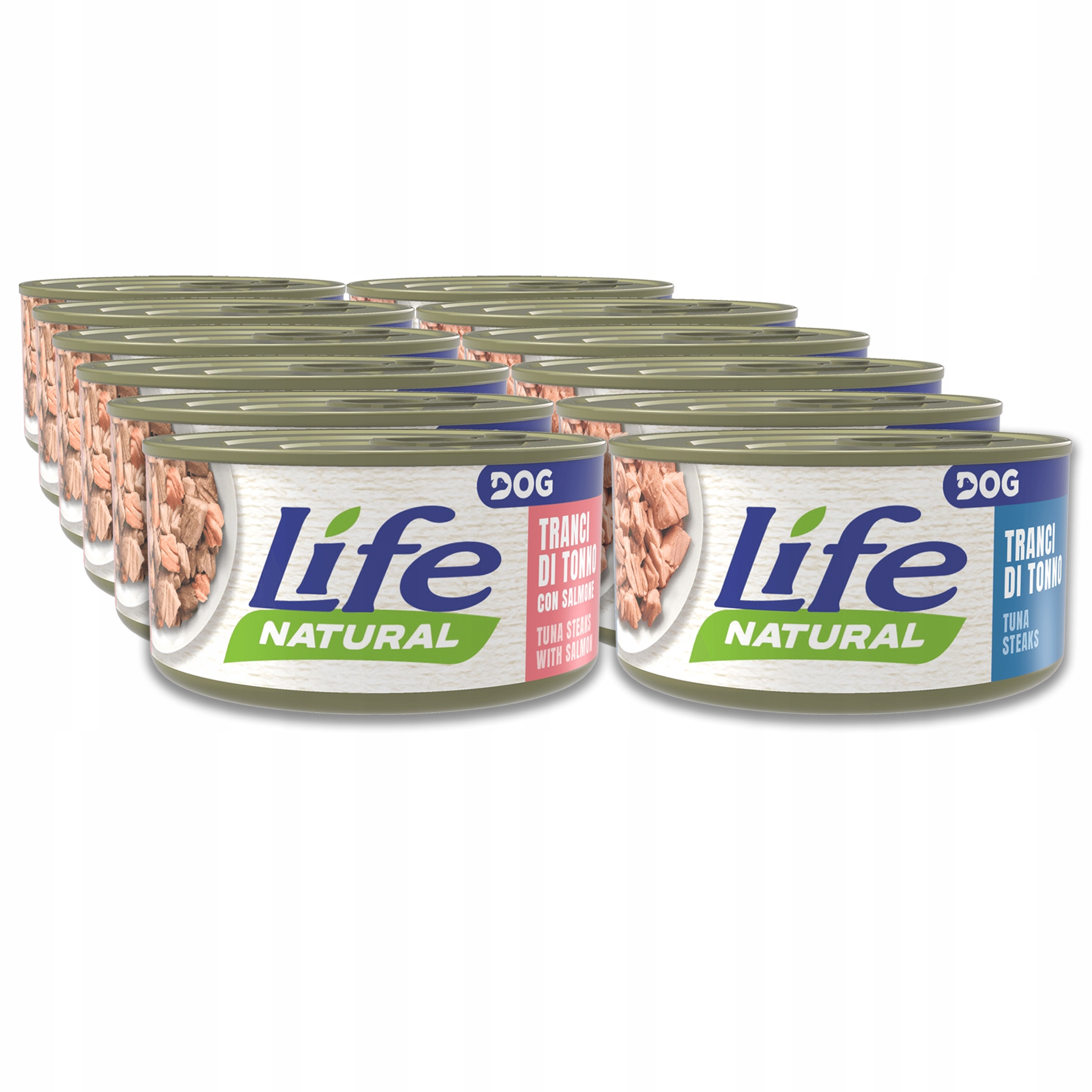 Levně Life Dog Krmivo pro psa 90g Set 12 ks MIX 2 rybích příchutí