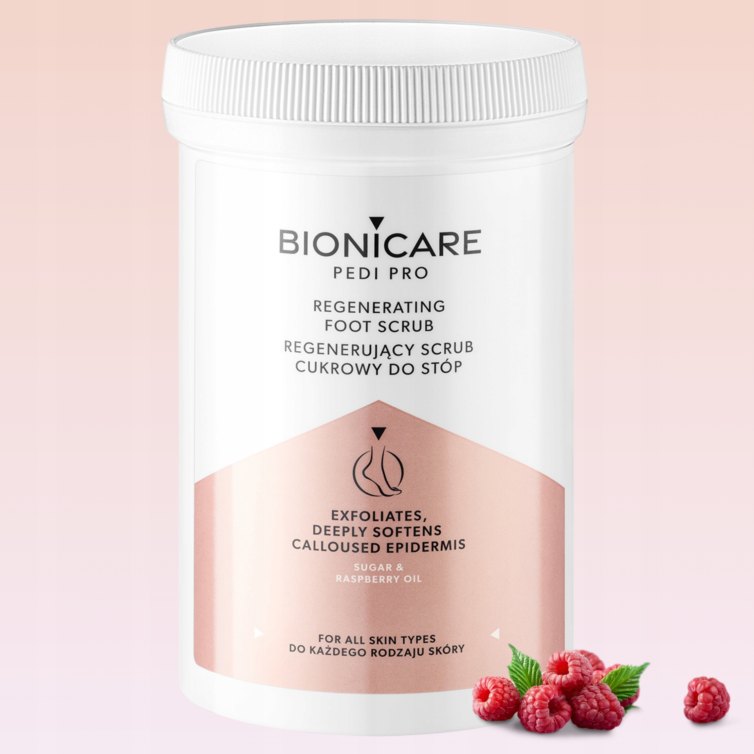 NATURALNY regenerujący peeling do stóp 500g Bionicare Stan opakowania oryginalne