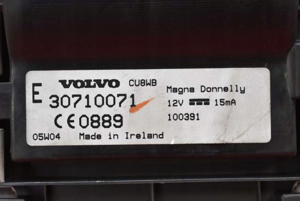 dials dials EU 30710071 VOLVO S40 V40 2 II 1.6 D 109 KM 04-07