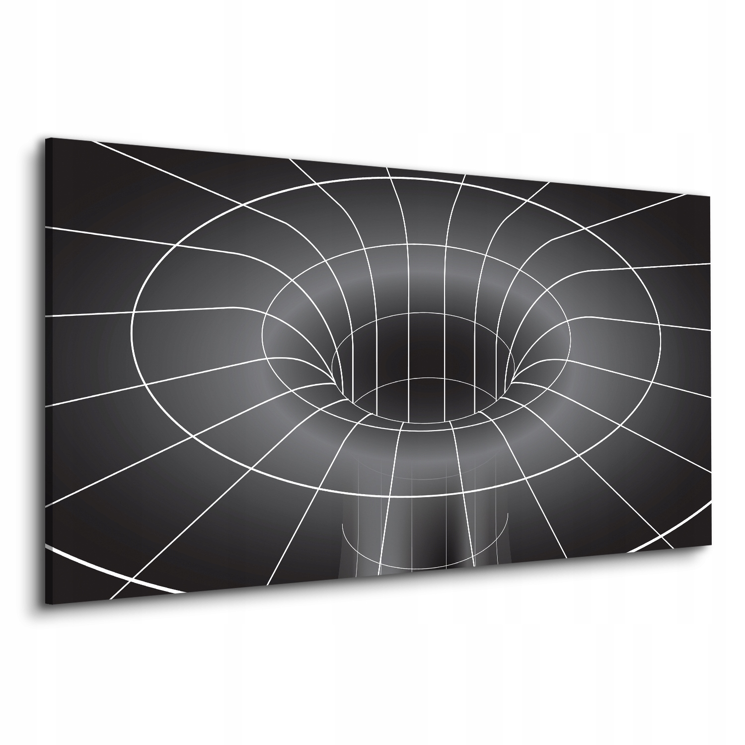 Nástěnný tisk na plátně 120x60 Černá 3D díra