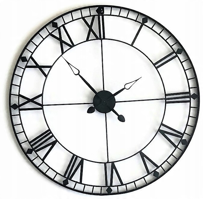 

Zegar Metalowy s90 Ażurowy Loft Retro 88 CM