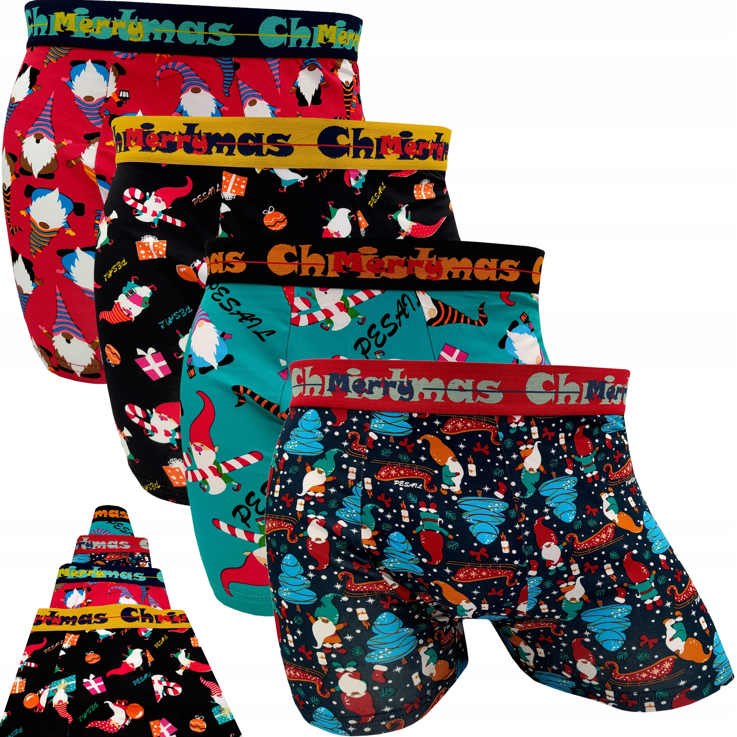 4x ŚWIĄTECZNE BOKSERKI SPRAWDZONY PREZENT NA ŚWIĘTA MIKOŁAJKI