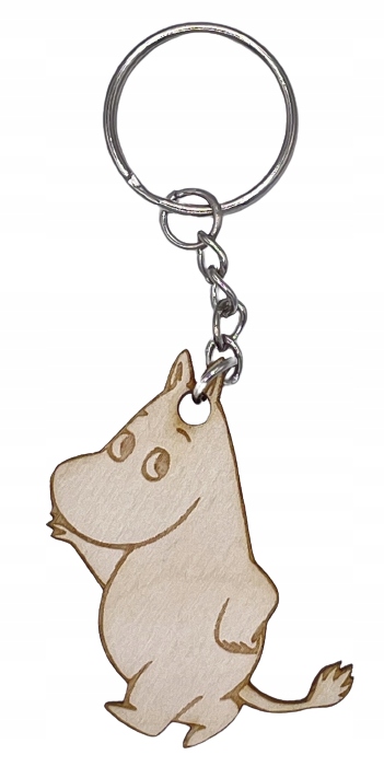 

Brelok drewniany do kluczy Muminki Mała Mi Bajka