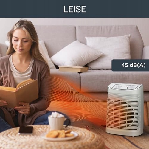 ROWENTA Instant Comfort Aqua Electric Heater 1200-2400W Quiet Adjustable — miniatura 5