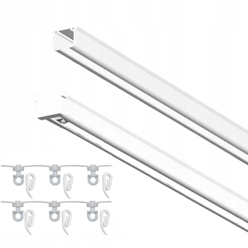 SZYNA SUFITOWA ALUMINIOWA MS 250cm Wave co 8 cm