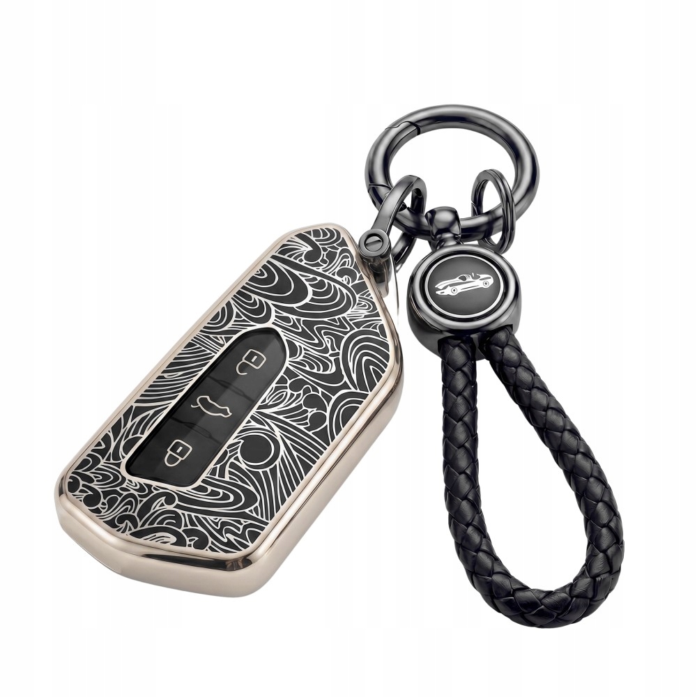 Etui Kluczyka Vw Golf 8 Passat B9 Skoda Cupra Audi Premium Brelok Czarne