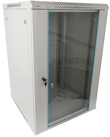 Szafa Rack Pulsar 18U 19" wisząca do złożenia 600x600 szara
