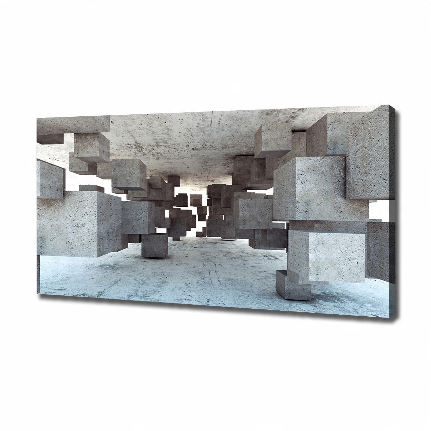 

Foto obraz na płótnie Sześciany w betonie 120x60cm