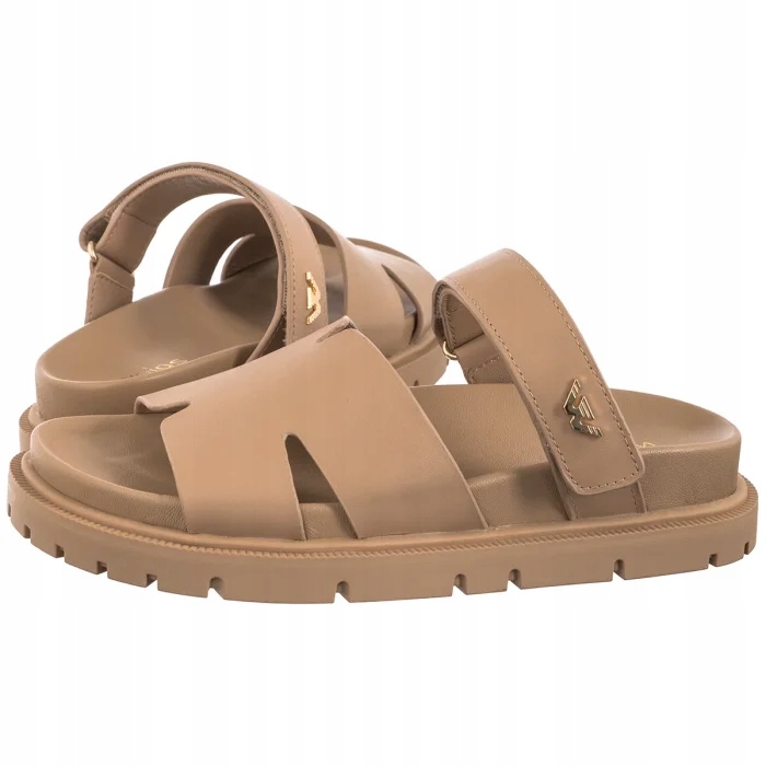 Dámské kožené boty Nazouváky Wojas Béžová 74135-54