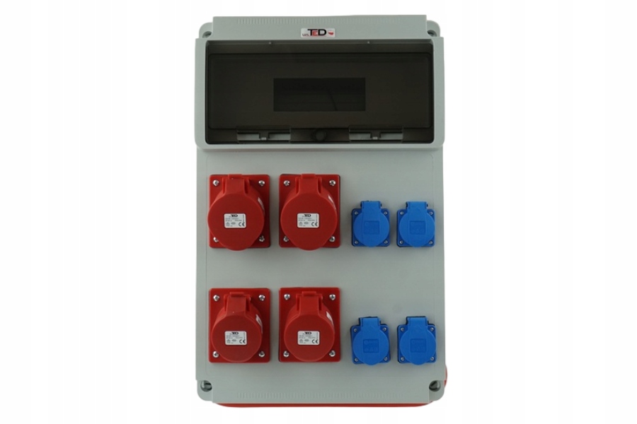 Stavební Rozvaděč Se Stojanem, 8 Zásuvek 4X 230V/16A 2X 400V 16/32A