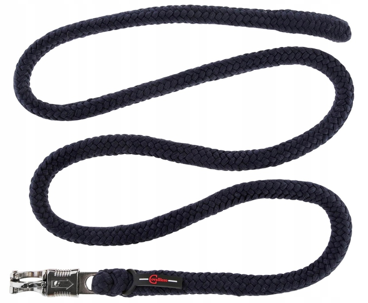 UWIĄZ DLA KONIA CZARNY CLASSICSOFT BEZPIECZNY KARABIŃCZYK 200CM COVALLIERO