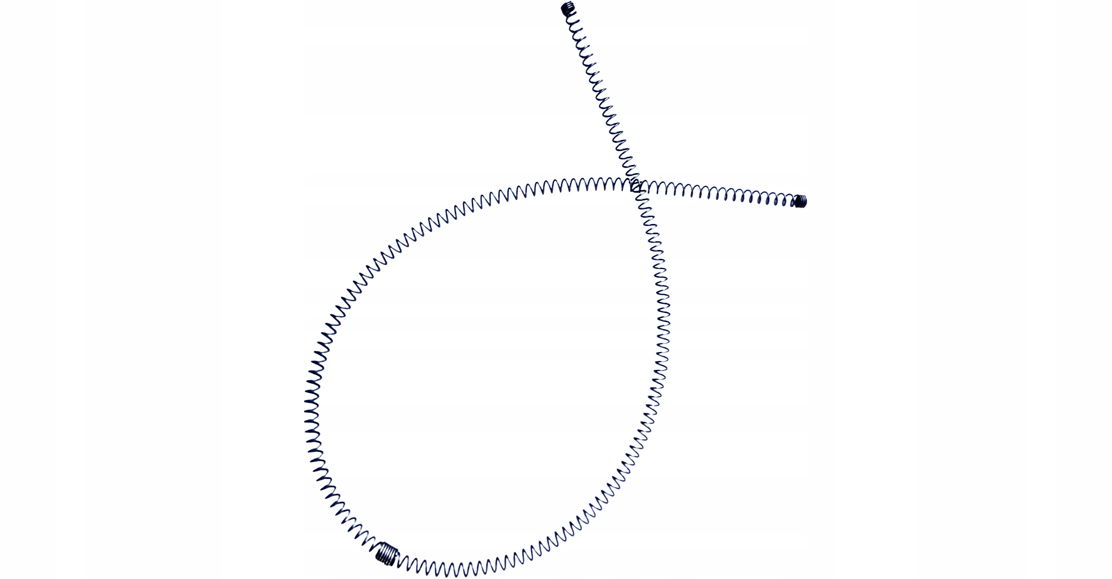 Sprężyna hamulca do tyrolka 2m drut NIERDZEWNY