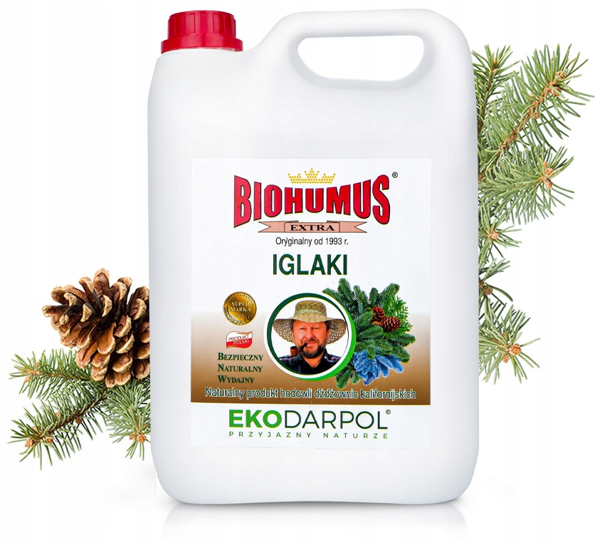 Naturalny Nawóz Do Iglaków Eko Nawóz Do Żywopłotów Tui Biohumus Extra 5 L