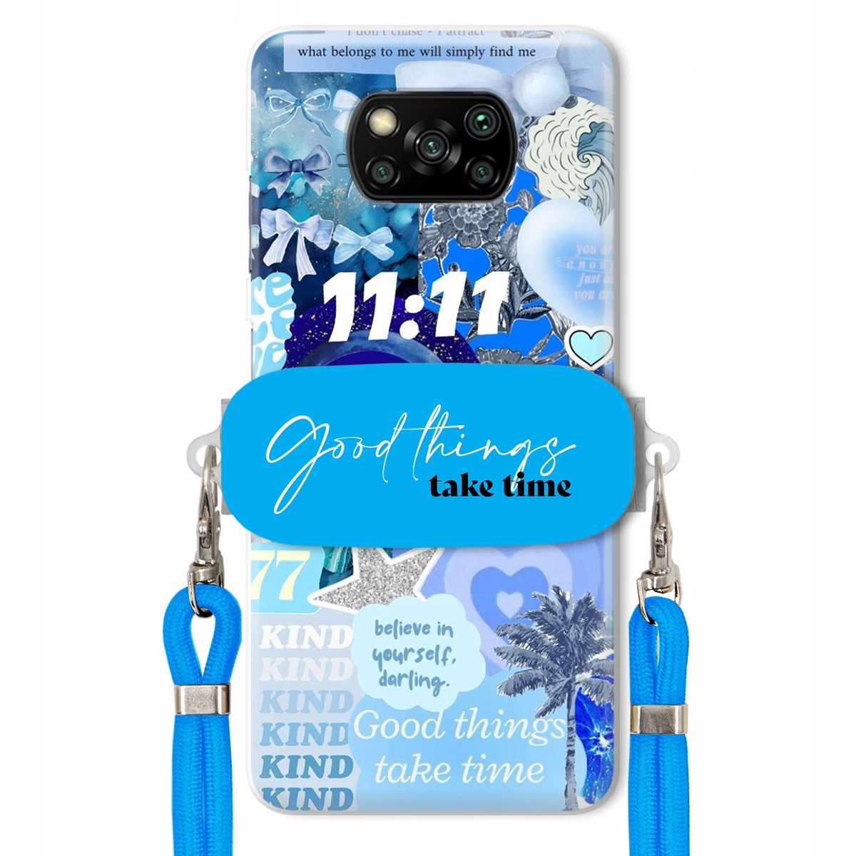Puzdro pre Xiaomi Poco X3 Držiak Crossbody vodítko Good Things Sea Lata