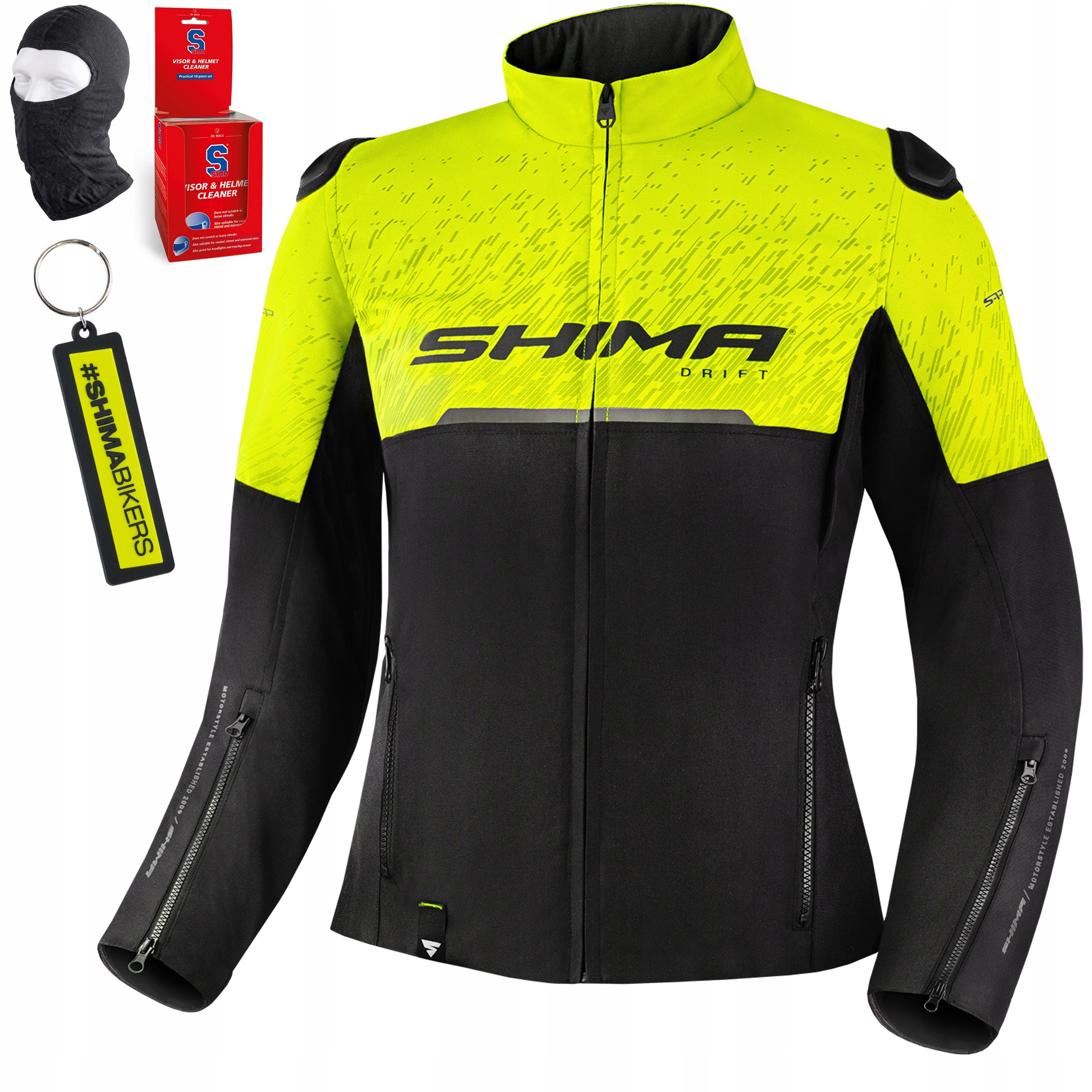Dámska motocyklová bunda Shima Drift Lady fluo A Ce s chráničmi Darčeky