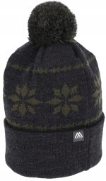 MIKADO CIEPŁA CZAPKA ZIMOWA Z POMPONEM UM-UC009