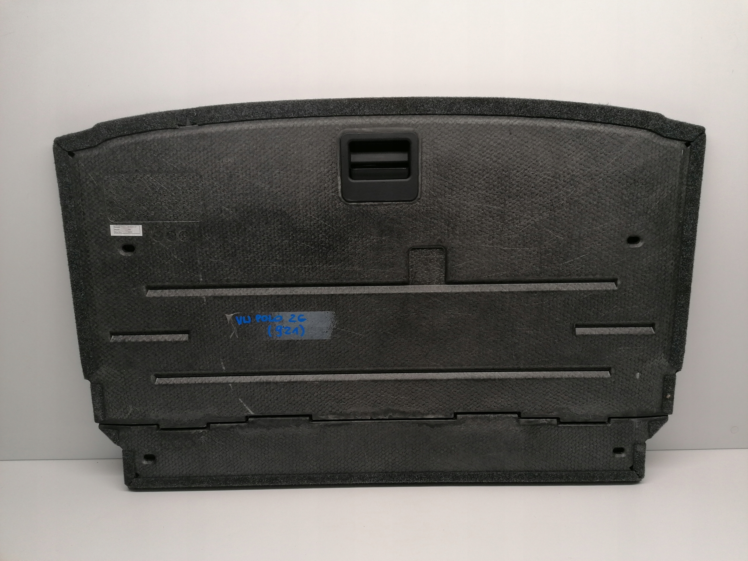 VW POLO VI 2G PODŁOGA BAGAŻNIKA WYKŁADZINA 2G6858855 2017- Numer katalogowy części 2G6858855-ORYG(921)