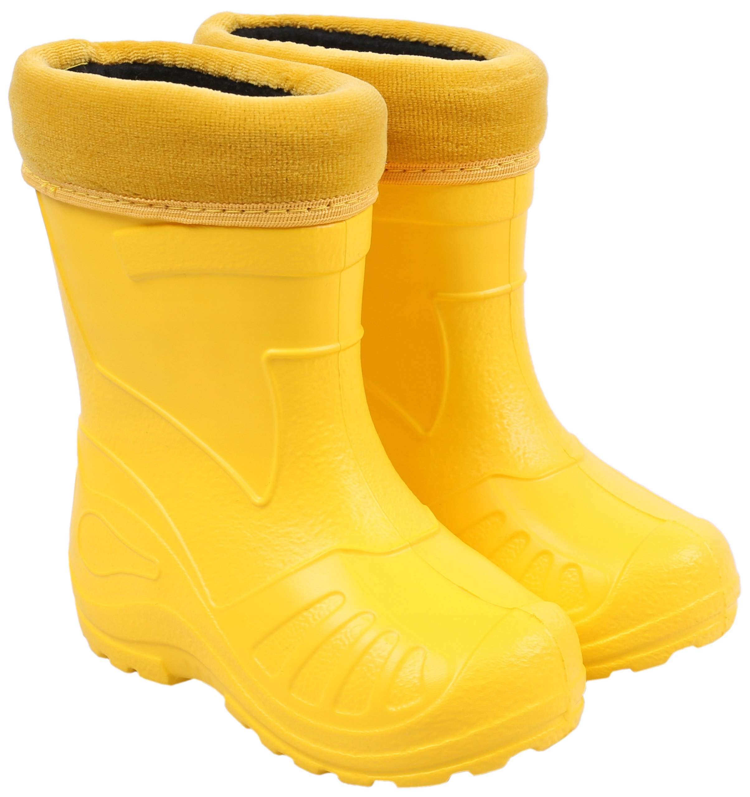 Żółte, ocieplane kalosze dziecięce KOLMAX 35 EU Kod producenta 050_ZOL_35
