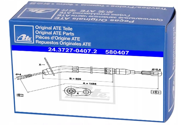 24.3727-0407.2 - ТРОС РУЧНОГО ГАЛЬМА ATE 24.3727-0407